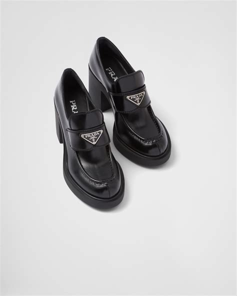 prada loafers singapore|Prada high heel loafers.